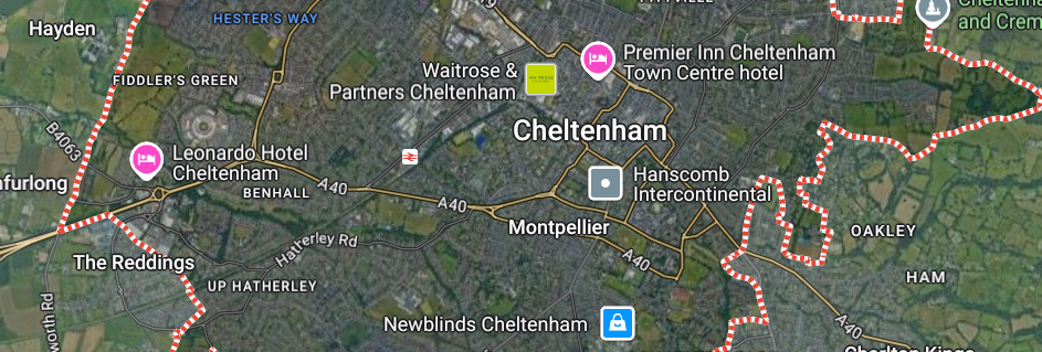 Cheltenham Map